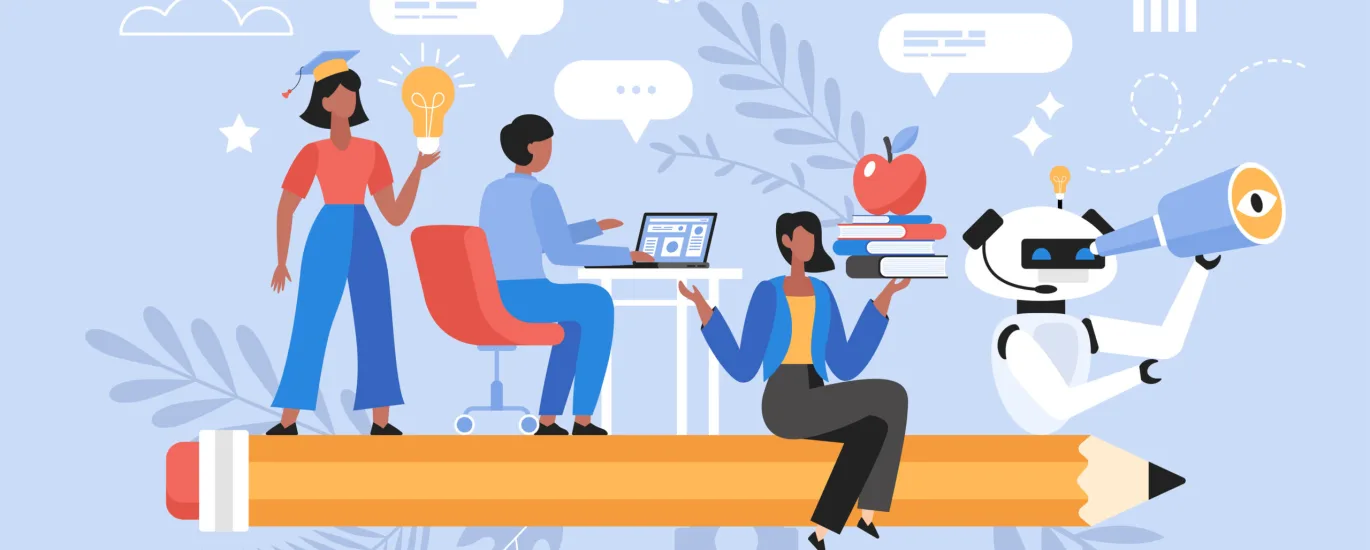 Illustration representing the fundamentals of artificial intelligence, including AI prompting, coding, and structured workflows in a modern, minimalist style.