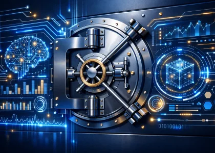 Privacy-preserving AI architecture diagram showing secure data flow through anonymization layers for enterprise AI adoption