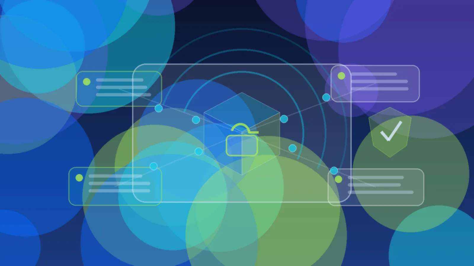 Abstract Neural Nexus TeacHER illustration for What is open source AI?