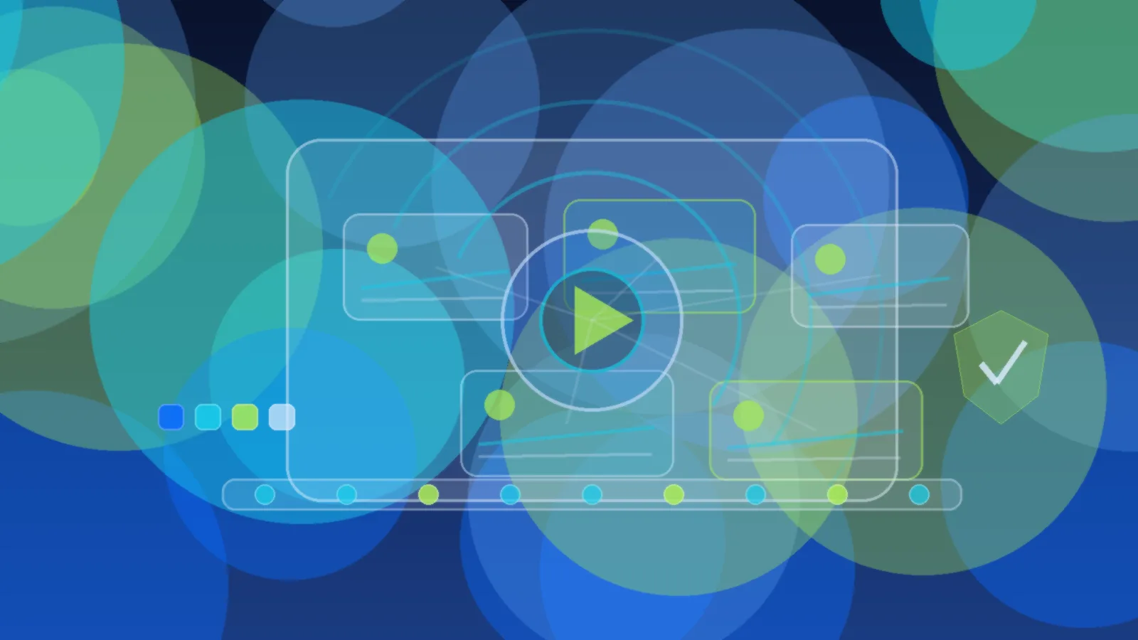 Abstract Neural Nexus TeacHER illustration for What is generative AI for images and video?