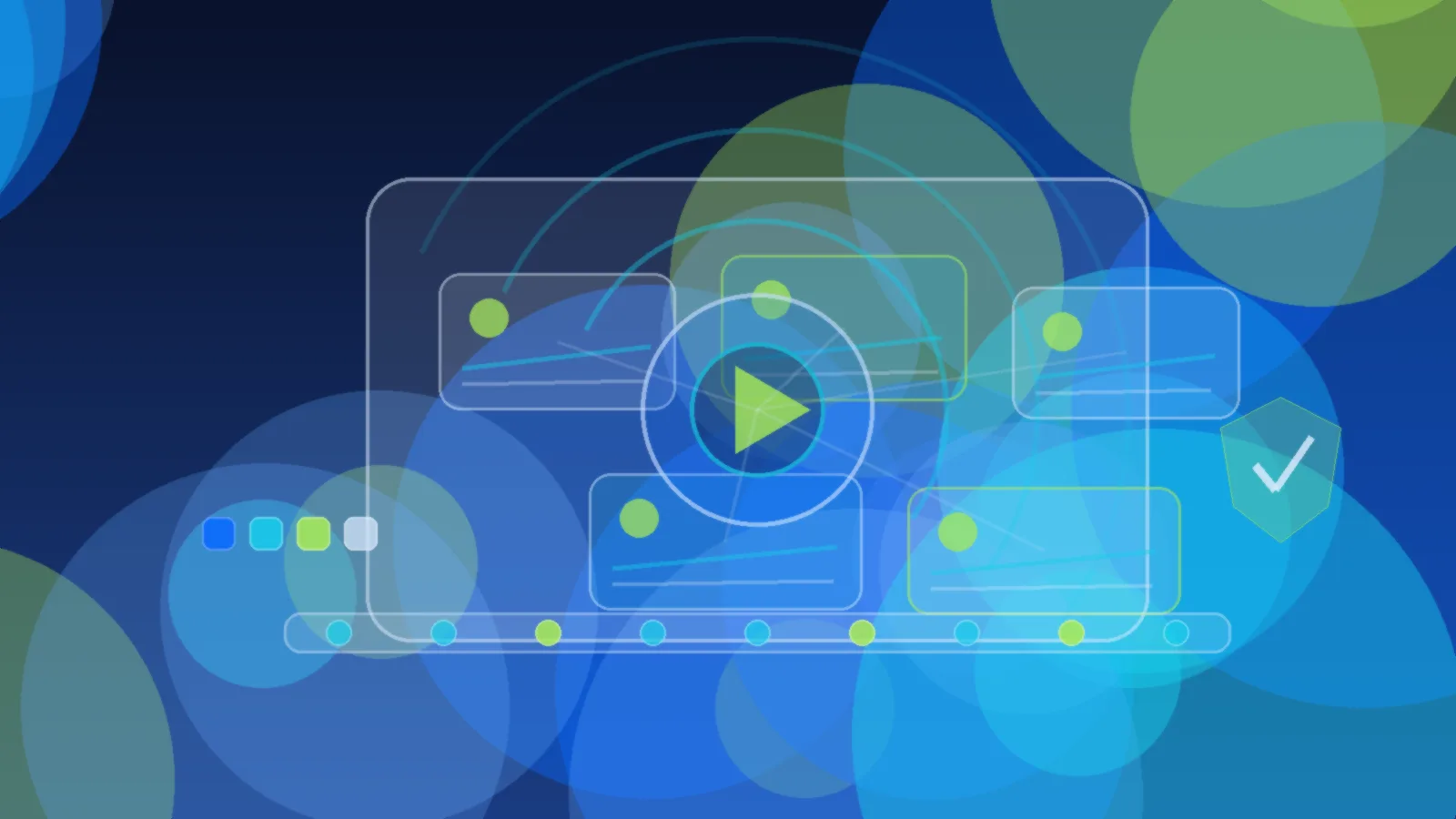 Abstract Neural Nexus TeacHER illustration for How to use AI video tools safely