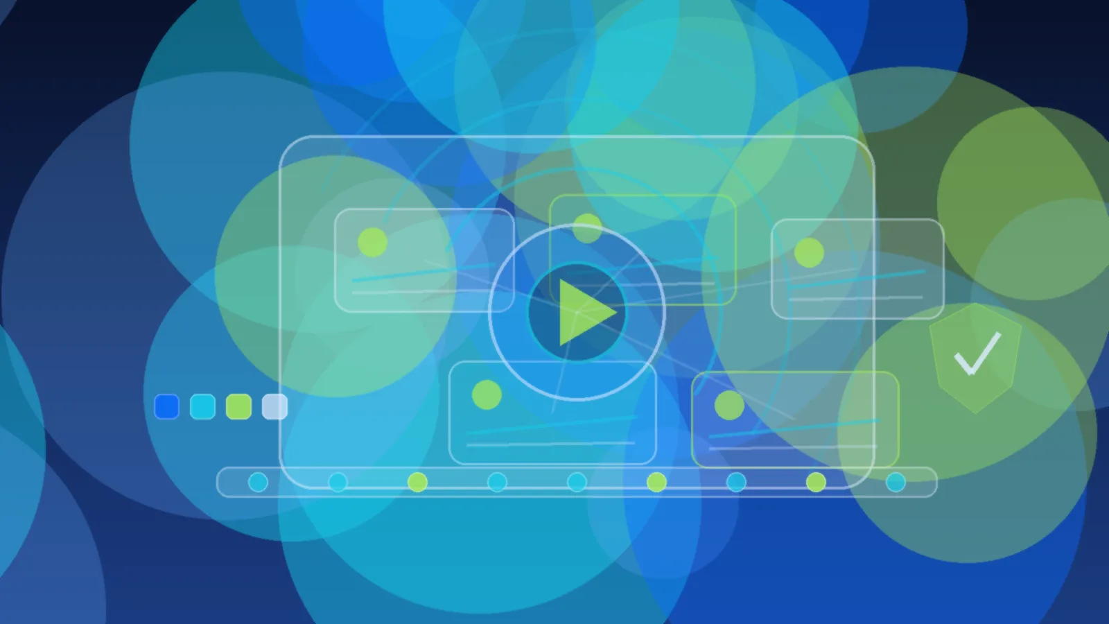 Abstract Neural Nexus TeacHER illustration for How to build a simple AI visual content workflow