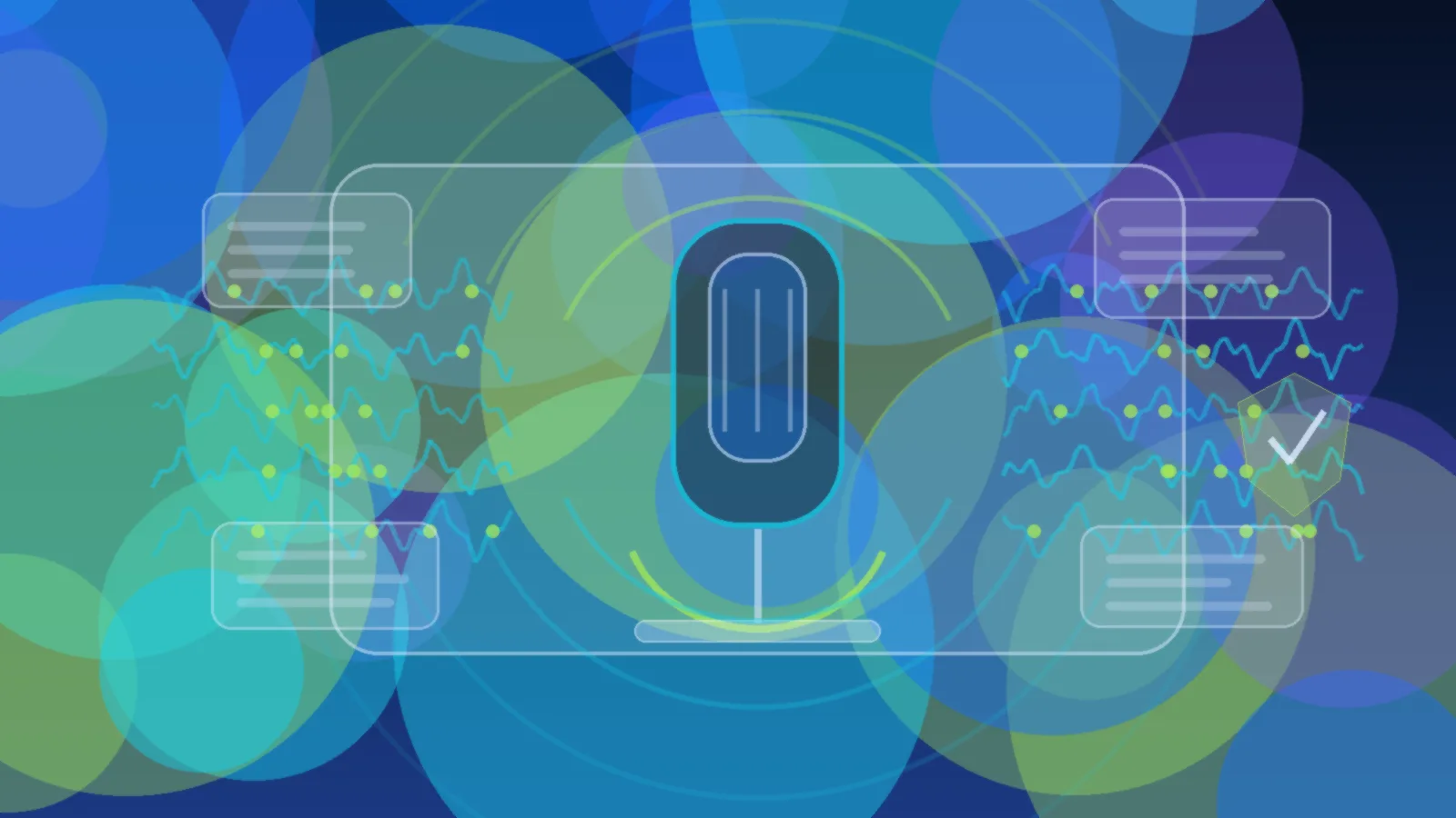 Abstract Neural Nexus TeacHER illustration for How to use AI voice tools safely